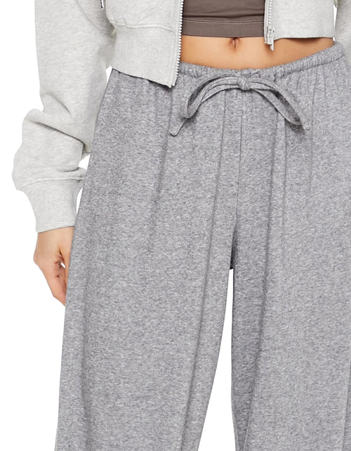 Load image into Gallery viewer, Forever 21 Ribbed Knit High-Rise Pants Dark Grey Size M
