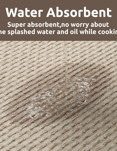 Load image into Gallery viewer, AMOAMI Kitchen Mat Rug Non Slip Machine Washable 20x47 Light Tan
