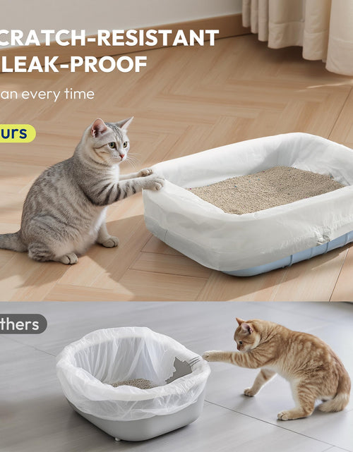 Load image into Gallery viewer, KeenEcho Cat Litter Box Liners Drawstring Large 20 Count Recycled Plastic
