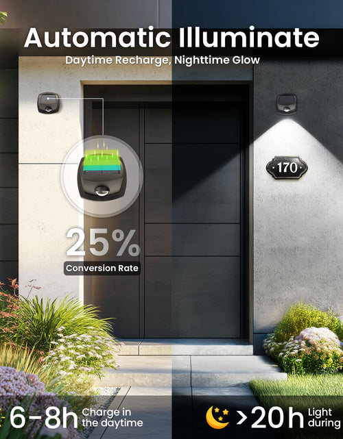 Load image into Gallery viewer, AUDERWIN Solar Fence Lights Outdoor Waterproof Dual Color LED 12 Pack
