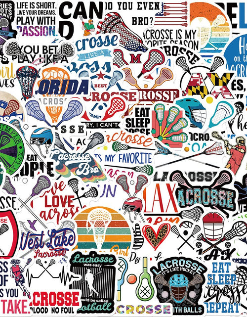 Load image into Gallery viewer, MAXSNOW Lacrosse Stickers Vinyl Decals Waterproof for Water Bottles Laptop Car
