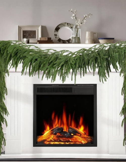 Load image into Gallery viewer, Christmas Norfolk Pine Garland Artificial Greenery Mantle Fireplace Decor 6FT
