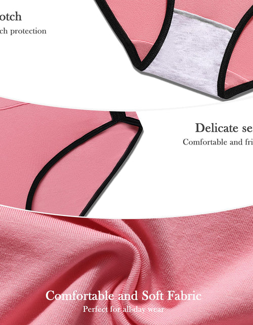 Load image into Gallery viewer, CAILECOTTON Womens Underwear Cotton Panties for Women Plus Size Panties Pack 2/5
