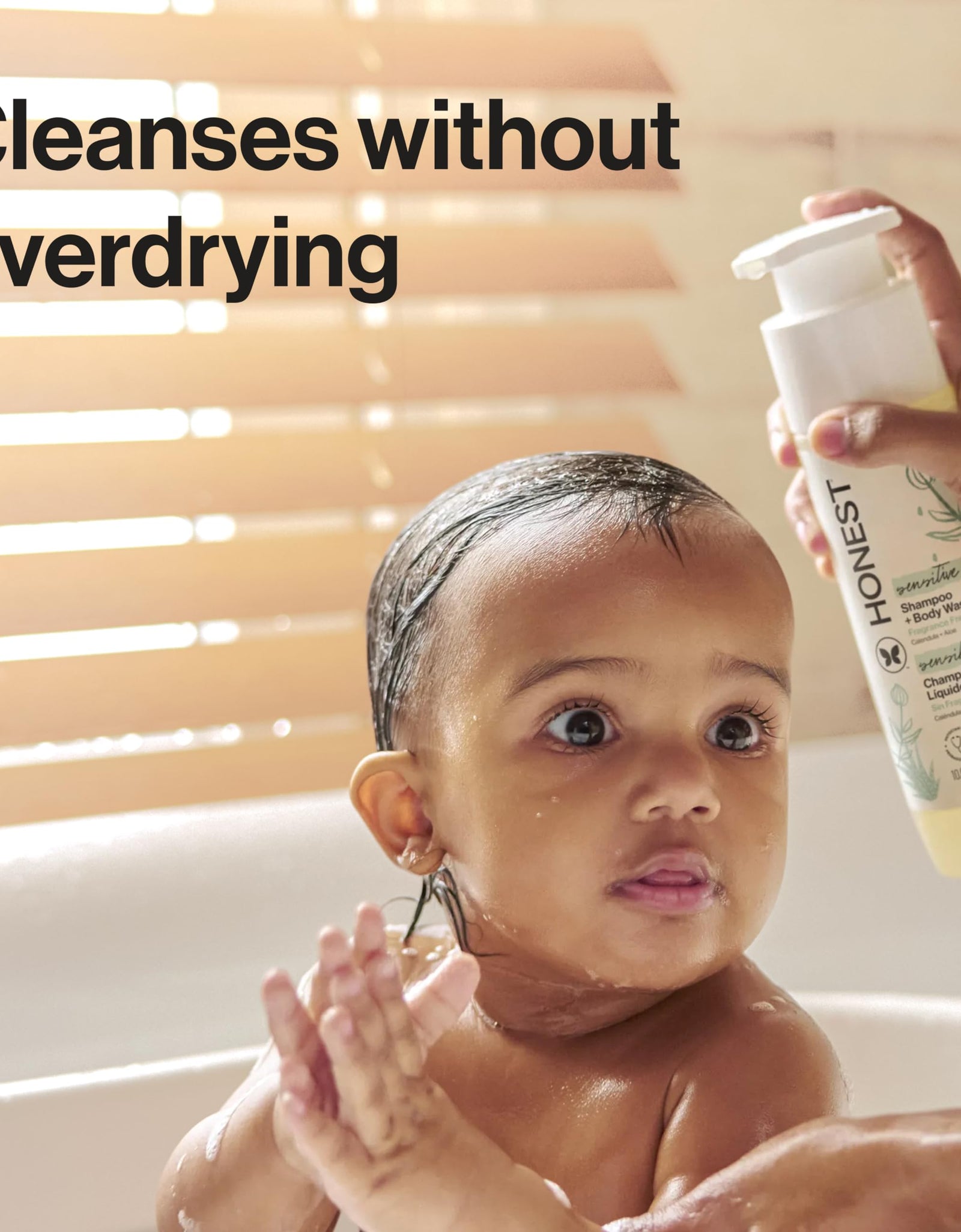 The Honest Company 2-in-1 Baby Shampoo & Body Wash Fragrance-Free 10 fl oz