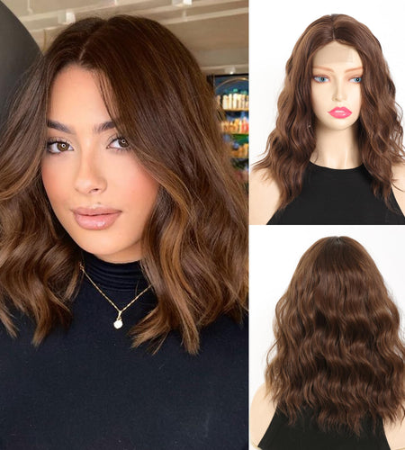 Maforsoon Wigs for Women Short Wave Synthetic Wig 14inch