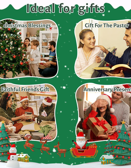 Load image into Gallery viewer, Yelsky Jesus Christmas Nativity Ornaments Wooden Set 2pcs Natural Wood
