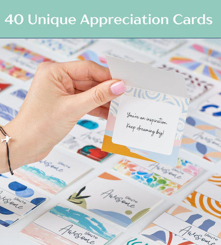 Ariond 40 Inspirational You Are Awesome Cards Multicolored Motivational Set