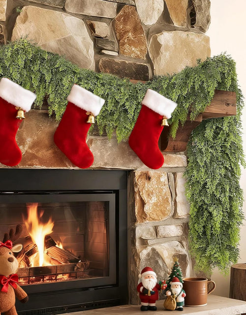 Load image into Gallery viewer, ESTABA 6FT Real Touch Cedar Garland Artificial Green Pine Christmas Decor
