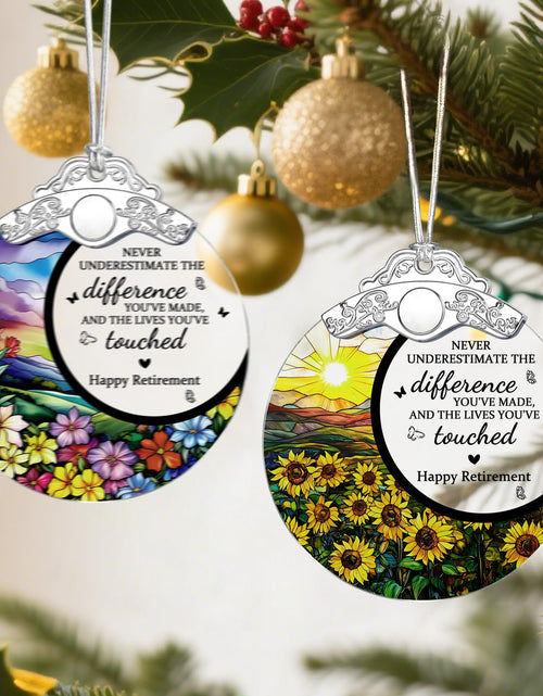 Load image into Gallery viewer, Jocidea Retirement Gifts Stained Glass Christmas Ornament Design E
