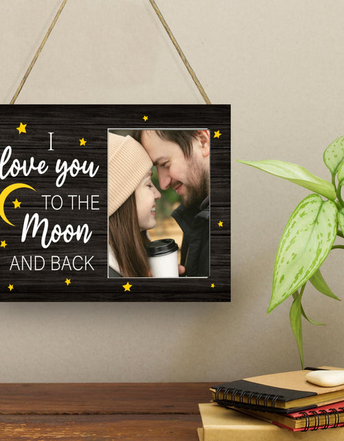 Load image into Gallery viewer, CAIFZ I Love You to the Moon and Back Picture Frame 4x6 Gift for Couple
