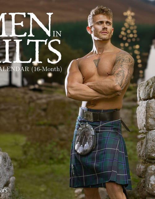 Load image into Gallery viewer, Just Calendars Men in Kilts 2026 Deluxe Wall Calendar 12x13.3 Large
