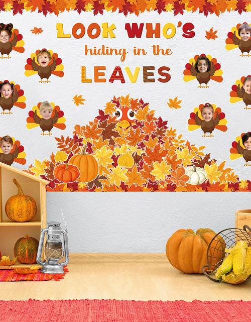 Load image into Gallery viewer, Containlol Fall Thanksgiving Bulletin Board Set Colorful Small 12.6x10.2in
