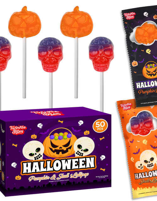 Load image into Gallery viewer, Twinkle Bites Halloween Lollipops 40 Pack Strawberry Flavor 40 Ounce
