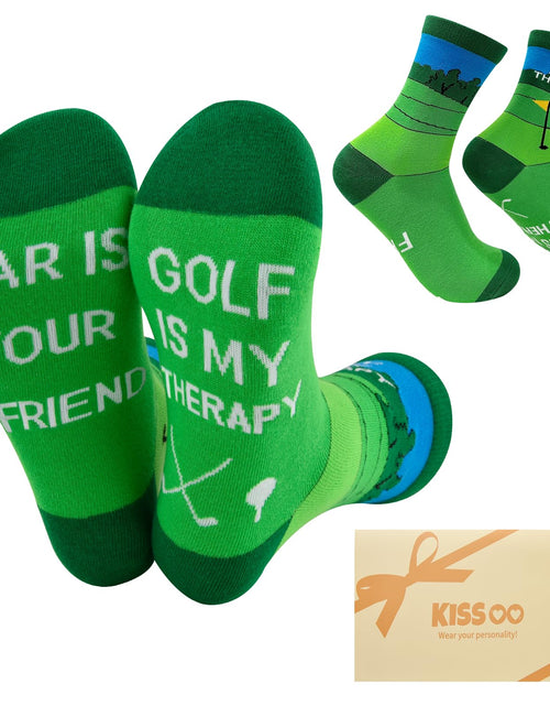 Load image into Gallery viewer, Kissoo Breast Cancer Inspirational Socks Cancer Care Golf Cotton Unisex One Size
