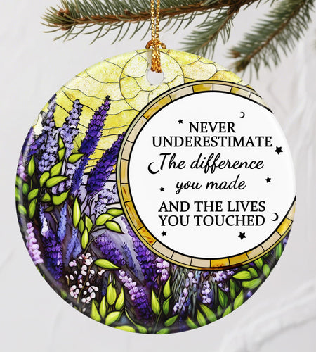 VIAKDEM Christmas Ornaments Going Away Goodbye Farewell Gifts Design H