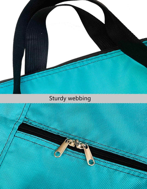 Load image into Gallery viewer, DoYiKe Extra Large Foldable Travel Duffle Bag Turquoise 35"L x 11.8"W x 19"H
