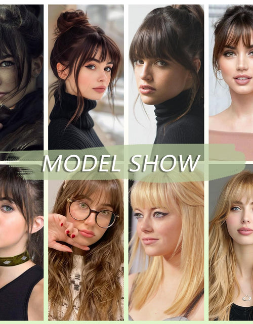 Load image into Gallery viewer, Maforsoon Clip in Bangs Fake Bangs for Women Medium Yellow Straight Hair
