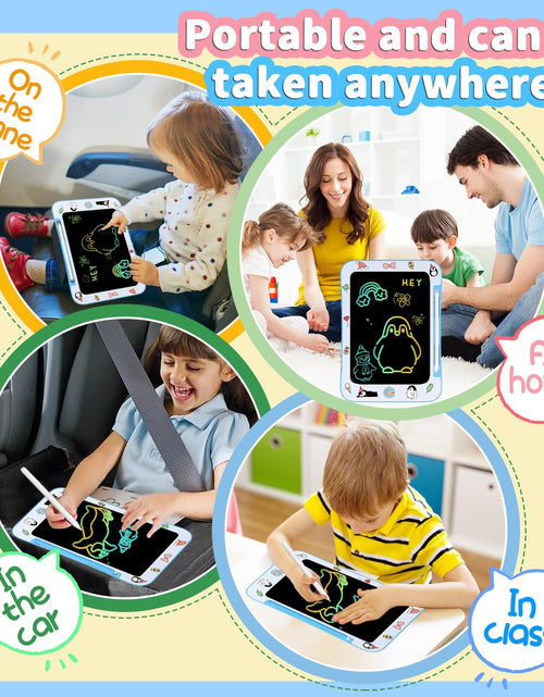 Load image into Gallery viewer, Genialba 2 Pack LCD Writing Tablet Kids Colorful Screen Pink &amp; Blue
