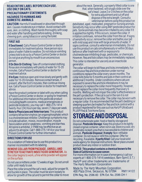 Load image into Gallery viewer, Hartz UltraGuard Flea &amp; Tick Cat and Kitten Collar White 1 ct 7 Month
