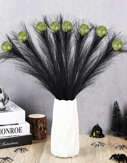 Load image into Gallery viewer, EYNDYN 15 Pcs 17'' Black Feather Christmas Tree Topper Green
