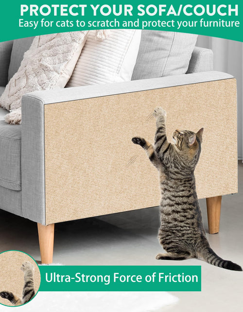 Load image into Gallery viewer, YITMOYM Trimmable Cat Scratcher Mat 39.4x15.8in Self-Adhesive Felt Fiber
