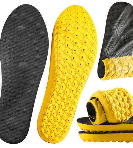 MARRDO 4D Cloud Soles Shock Absorption Arch Support Insoles Men 10-11 Women 11.5
