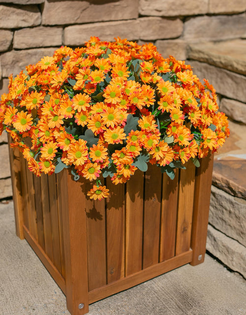 Load image into Gallery viewer, INSPRING Daisy Artificial Outdoor Silk Flowers 6 Bundles Orange UV Resistant

