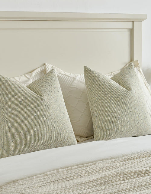 Load image into Gallery viewer, FUTEI Green Chenille Throw Pillow Covers 20x20 Inch Set of 2 Modern Decor
