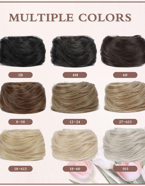 Load image into Gallery viewer, BOGSEA Space Buns Hair Pieces 2PCS Mini Claw Clip 27/613# Color
