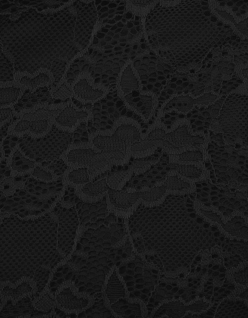 Load image into Gallery viewer, REORIA Women's Lace Bustier Crop Tank Top Black Size XL
