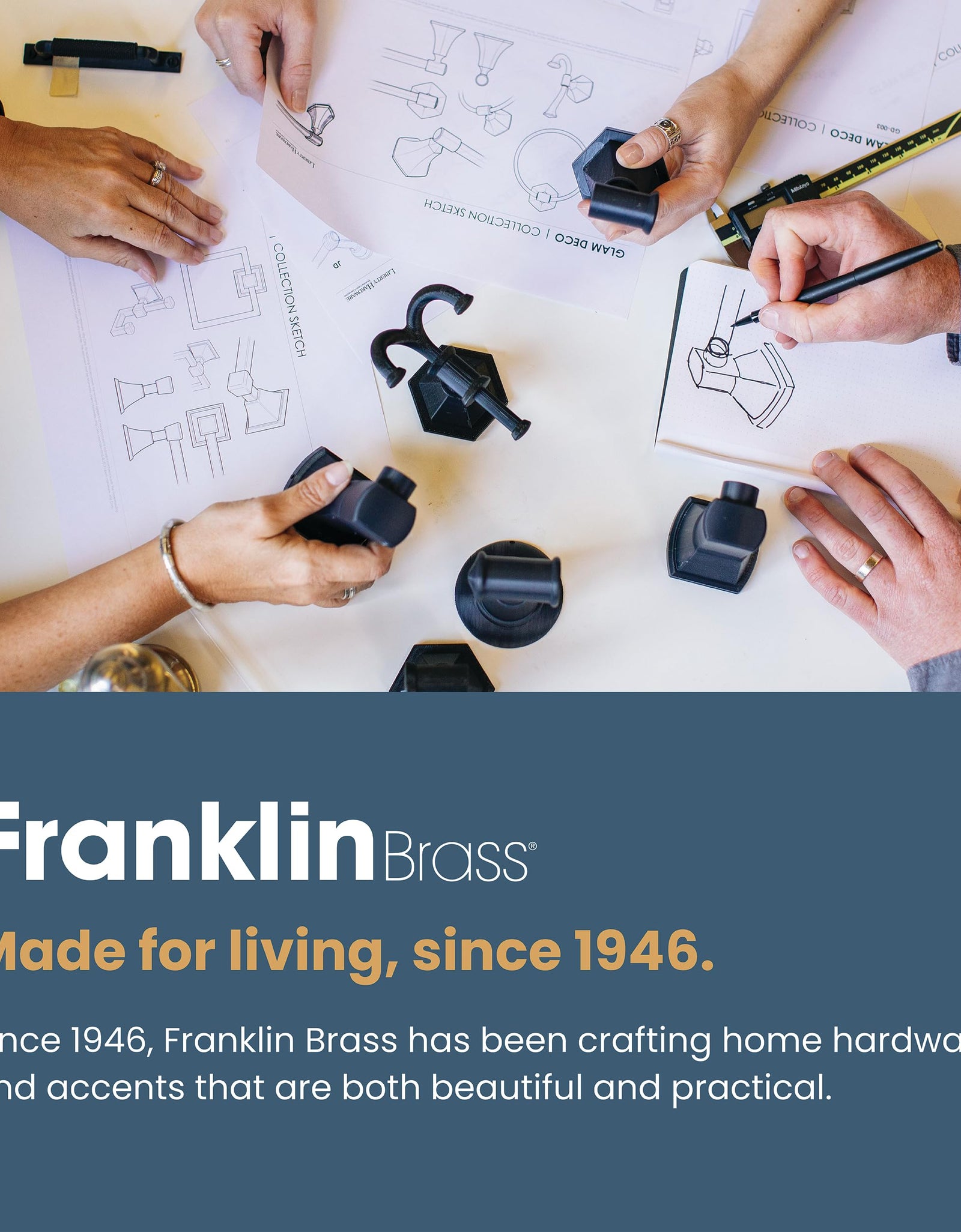 Franklin Brass Geometric Single Wall Hooks Matte Black 5-Pack