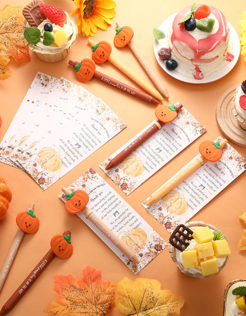 Load image into Gallery viewer, Watersay 18 Sets Thanksgiving Pumpkin Baby Shower Favors Fall Ballpoint Pens
