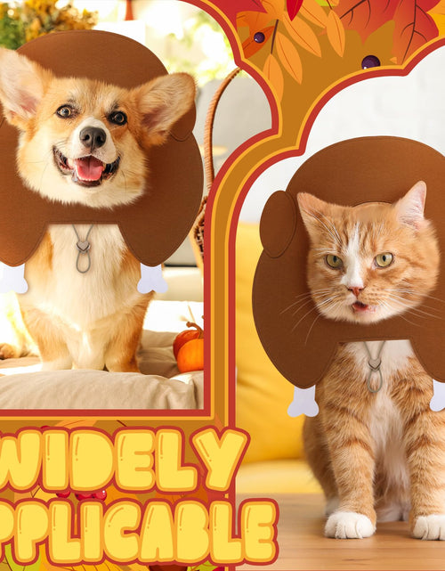Load image into Gallery viewer, Geyoga Thanksgiving Turkey Hat Adjustable Pet Costume Medium Size
