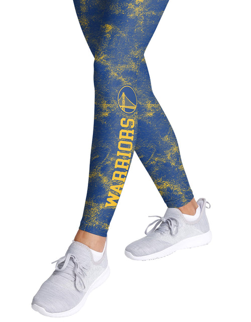Load image into Gallery viewer, FOCO Golden State Warriors NBA Womens Team Color Cloud Leggings Size XL
