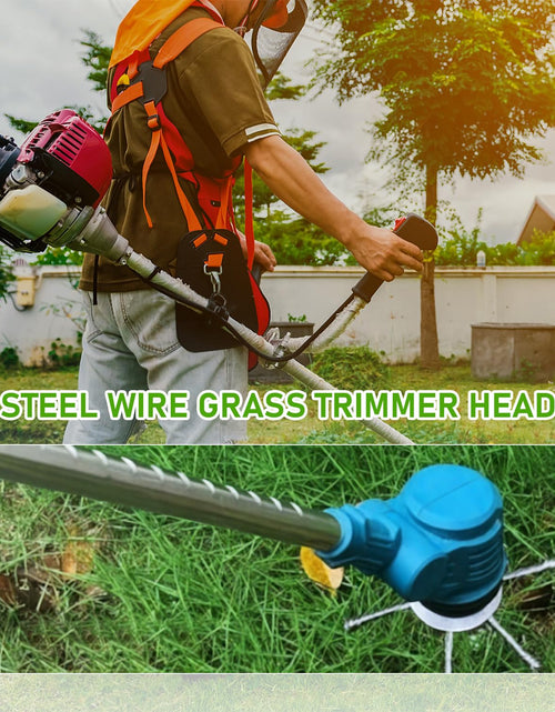 Load image into Gallery viewer, Generic Steel Wire Grass Trimmer Head 6 Inch 2PCS Silver Spindle 0.2in

