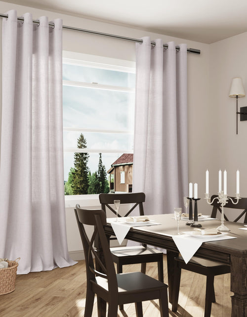Load image into Gallery viewer, Aersas Champagne Linen Curtains 52x108in 2 Panels Grommet Light Filtering
