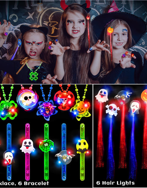 Load image into Gallery viewer, Grastfu 84 PCS Halloween Glow In The Dark Toys Party Favors Bulk Set

