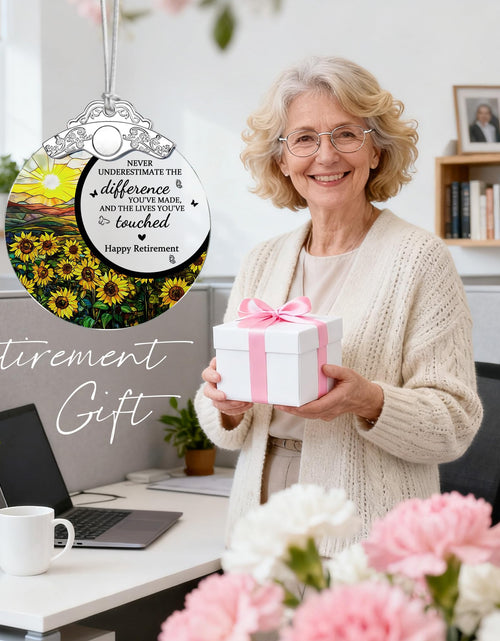 Load image into Gallery viewer, Jocidea Retirement Gifts Stained Glass Christmas Ornament Design E

