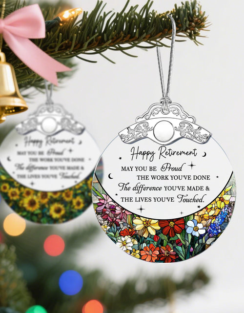 Load image into Gallery viewer, PEMIRSAYO Retired Ornament Stained Glass Christmas Keepsake Design A
