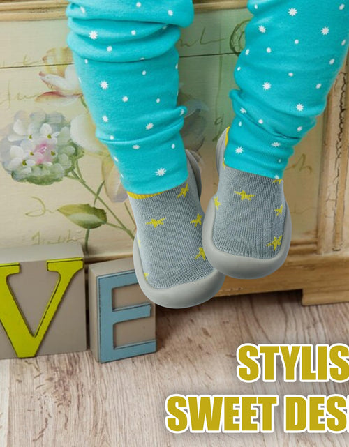 Load image into Gallery viewer, Dookeh Baby First Walking Shoes Non Slip Soft Sole Sneakers Yellow Toddler12-18M
