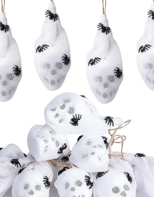 Load image into Gallery viewer, Watayo 12 Pcs Mini Halloween Skull Decorations 4x1.5in White Gauze Wrapped
