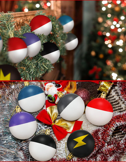Load image into Gallery viewer, Rotatingpals 24pcs 2.4in Christmas Tree Ball Ornaments Lightning Color
