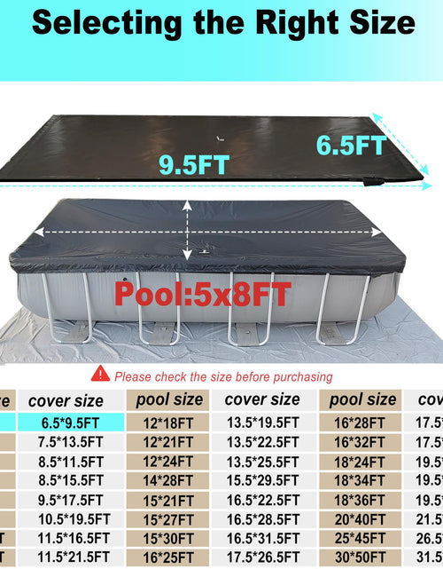 Load image into Gallery viewer, SIHAIAN 16x28Ft Oval Pool Cover UV Weather Resistant Side Storage
