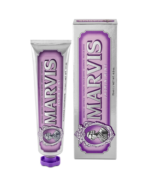 Load image into Gallery viewer, Marvis Jasmine Mint Toothpaste 3.8 Oz Premium Italian Flavor
