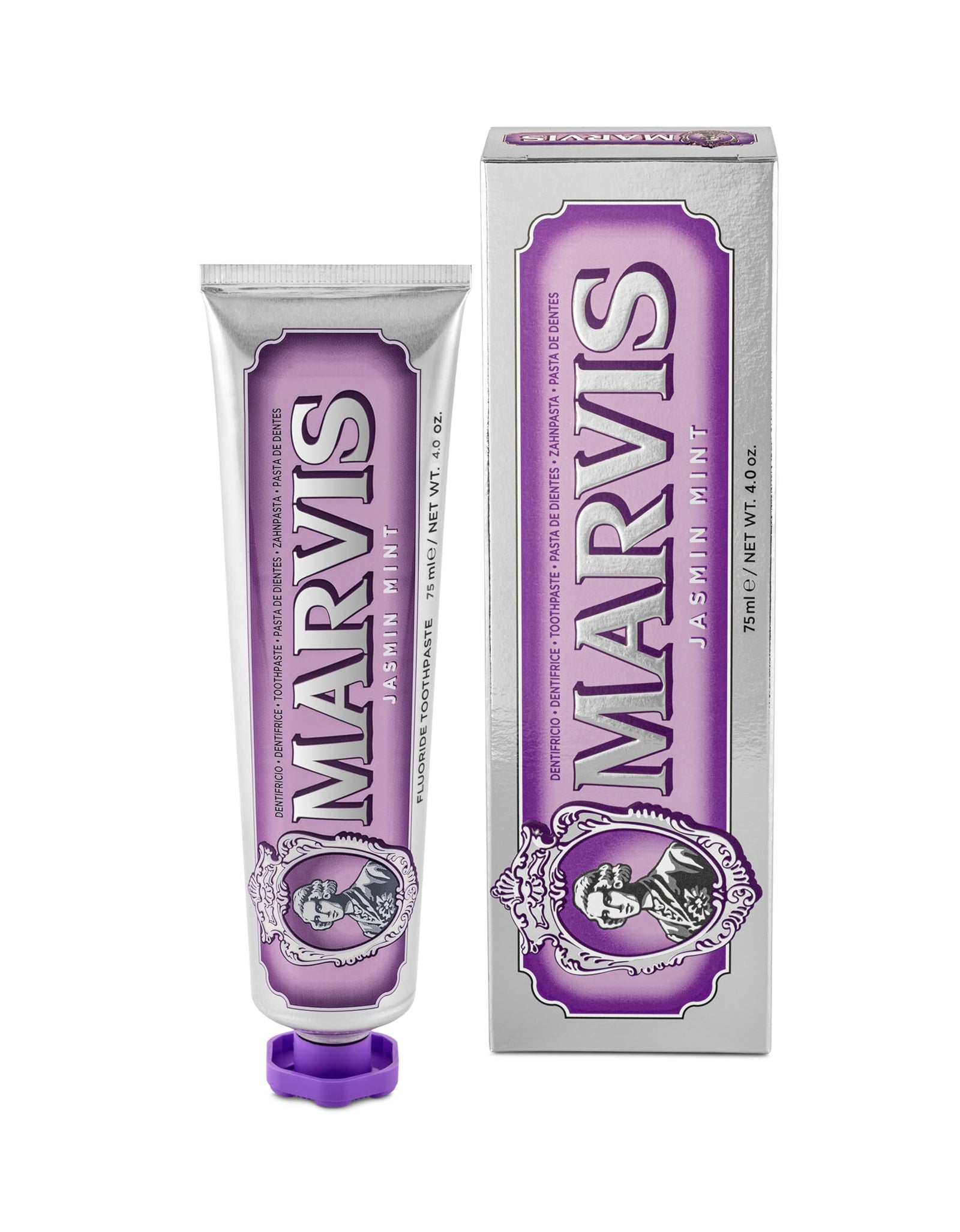 Marvis Jasmine Mint Toothpaste 3.8 Oz Premium Italian Flavor