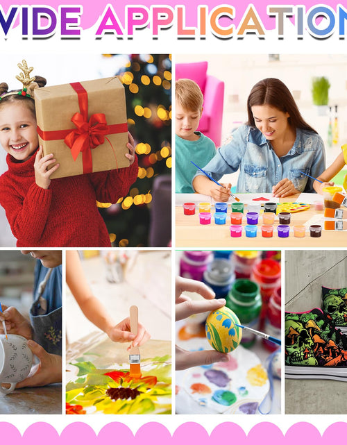 Load image into Gallery viewer, Dyrfolm 145 Pcs Mini Acrylic Paint Set 12 Colors Washable Bulk Pack

