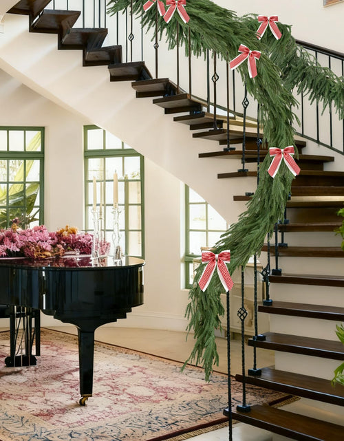 Load image into Gallery viewer, Christmas Norfolk Pine Garland Artificial Greenery Mantle Fireplace Decor 6FT
