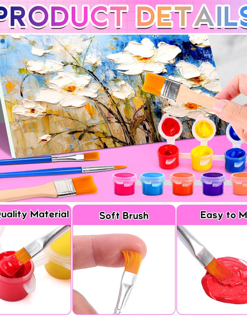 Load image into Gallery viewer, Dyrfolm 145 Pcs Mini Acrylic Paint Set 12 Colors Washable Bulk Pack

