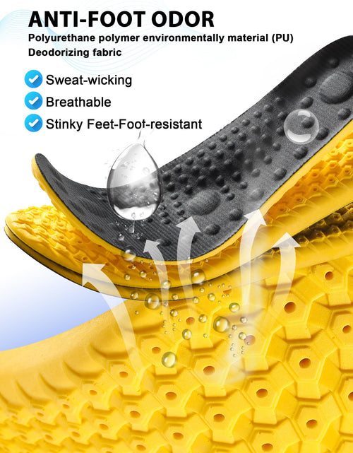 Load image into Gallery viewer, MARRDO 4D Cloud Soles Shock Absorption Arch Support Insoles Men 10-11 Women 11.5
