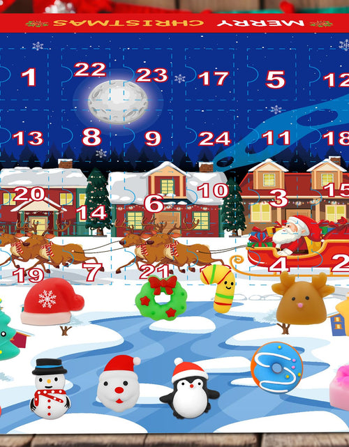 Load image into Gallery viewer, Govetom 2025 Christmas Advent Calendar 24 Days Multi-color Mochi Squishy Toys
